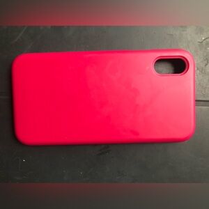iPhone X protector case dark pink color